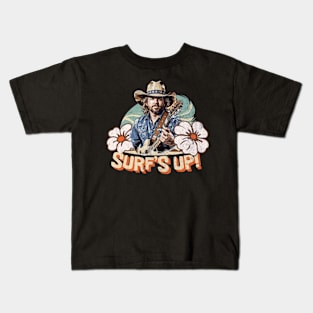 surf's up //flower v4 Kids T-Shirt